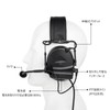 NECARL C2 Headset Tactical Headset Equipment (Black)