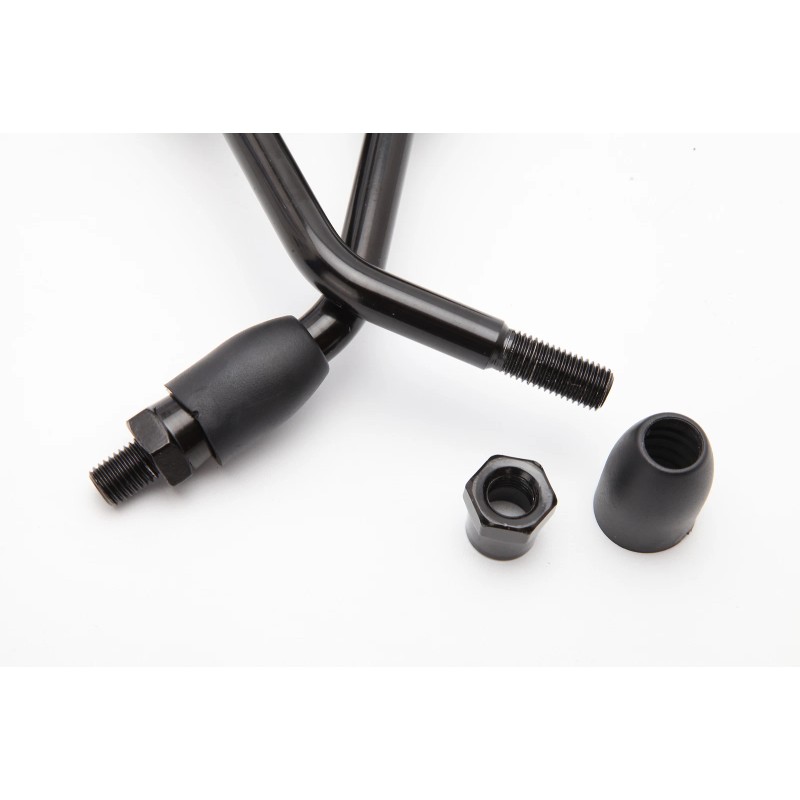 KEEPDSGN Black Long Stem Rear View Side Mirrors 10mm For