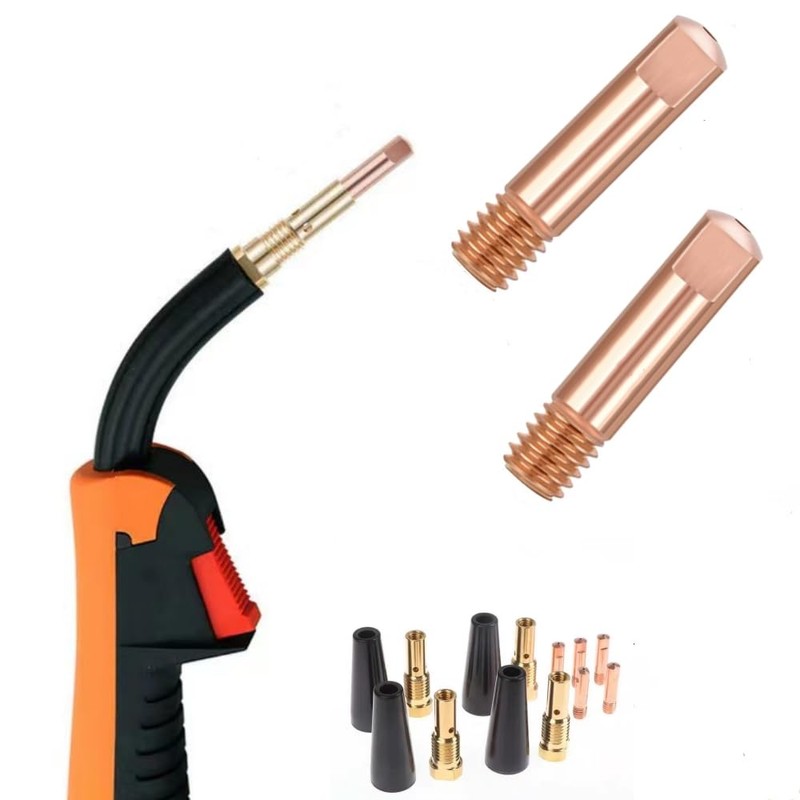 14 Pcs Flux Core Gasless Nozzle Tips Kit, 0.9mm Heat