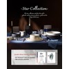 Famiware Star Dinnerware Set, Plates and Bowls Sets for 4