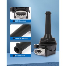 ECCPP ignition coil coils UF517 1 PCS,for Volvo XC70 2.0L 2016,for Volvo V70 2.5L 2004-2007,for Volvo V70 2.4L 2005-2006,for Volvo C30 2.4L 2008-2011 C780 5C1778 UF517