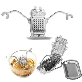 Filtros para Té de Figura Robot Difusor de Filtro de Tamiz de Bola Infuser de Hoja de Té de Acero Inoxidable