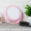 Expressions Premium Soft Touch Rotating Mirror with 1x/2x Magnification -
