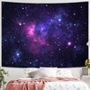 Simpkeely Blacklight Galaxy Tapestry, Blue Space Starry Sky Stars Night