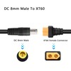 PNGKNYOCN DC 8mm to XT60 Power Cable 14AWG DC 7909