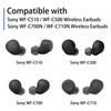 NANLANFAN Replacement Silicone Ear Tips for Sony WF-C510 / WF-C500