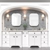 GOAND Silver Wall Mirror-Beveled Edge Frameless Mirror for Bathroom, Vanity,