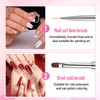2 Pcs Double Ended Builder Gel Brush, French Tip Hard