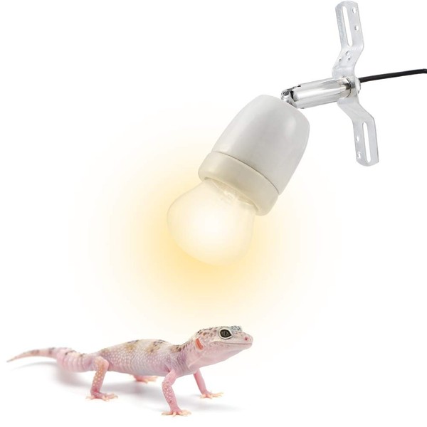 300W Reptile Lamp Socket, 360° Rating Heat Light Holder Kit,