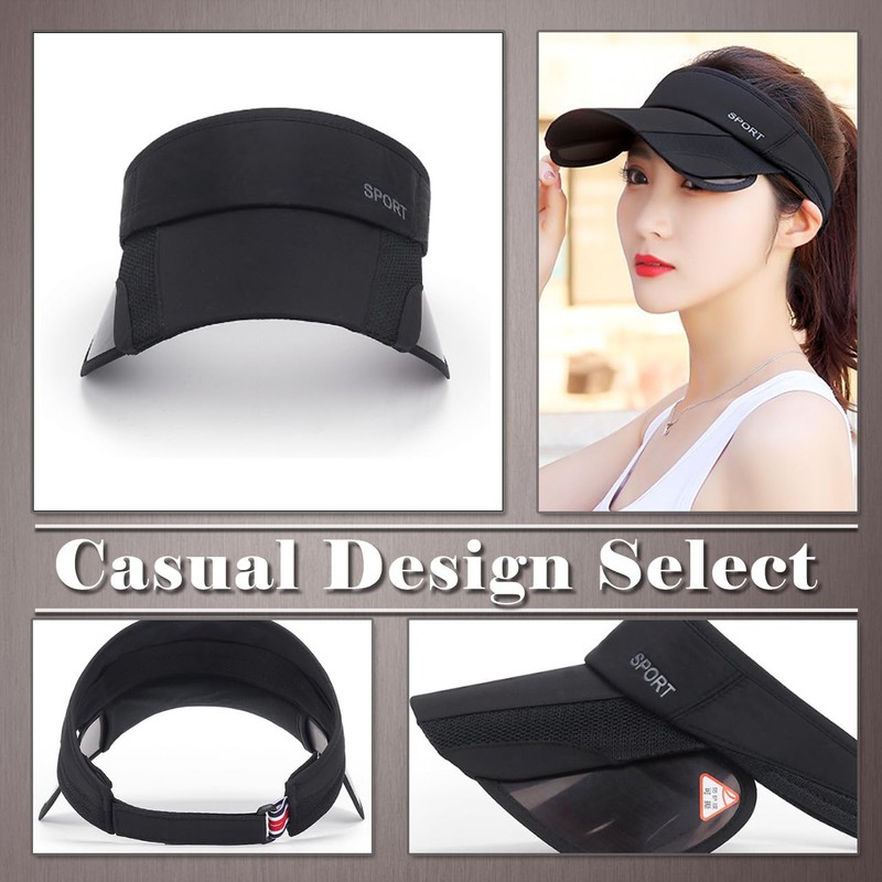 One Limitation CP432 Women's Simple Visor, Hat, Stylish, Running, Sun