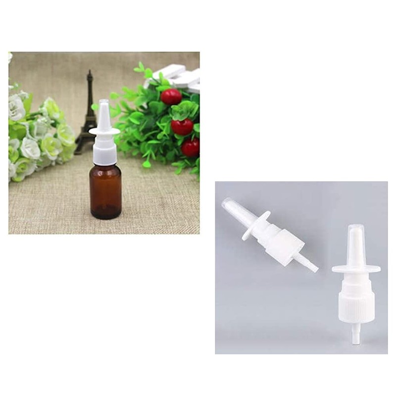 ericotry 6PCS Empty Refillable Glass Nasal Spray Bottles Fine Mist