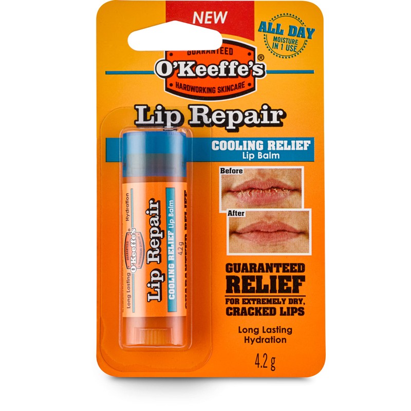 O'Keeffe's Lip Repair Cooling Relief Lip Balm 4.2g (Pack of