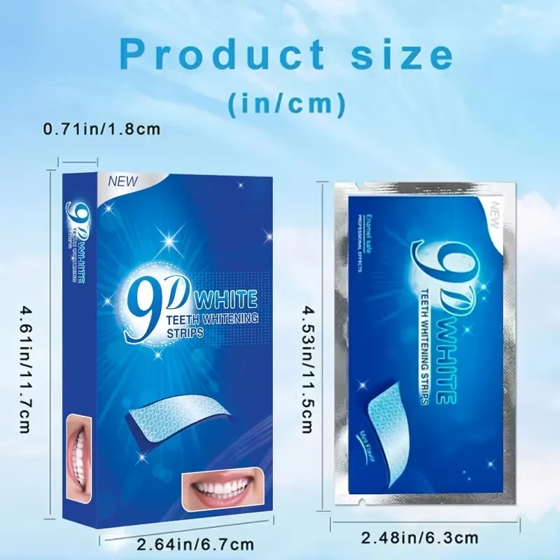 Tiras Blanqueadoras Dentales White Piezas Antideslizantes Higiene Bucal Dmtogeltd