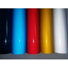 Hachi Auto Reflective Cutting Sign Craft Vinyl Adhesive Roll Sheet (Red, 15FT x 2FT)