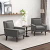 COSTWAY Modern Armchair Upholstered Living Room Chair w/Ergonomic Backrest and