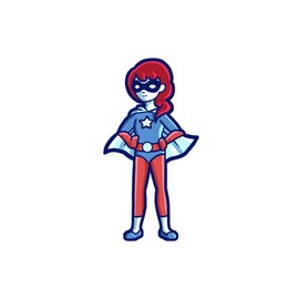 Oliver's Labels Family Car Decals - Superhero Family Big Sister Decal