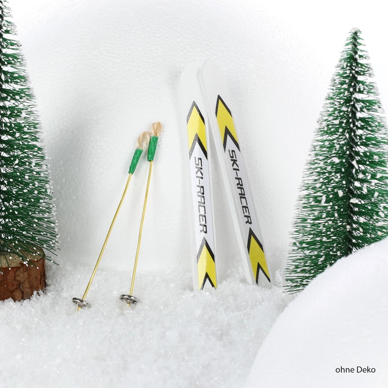 Nordstern Miniature Ski with Ski Poles - Sporty Skis as