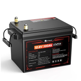 Dr.Prepare 12V 100Ah LiFePO4 Lithium Battery - Compact Size