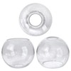GoldSwift 3 Pack Round Sphere Glass Globes for Light Fixtures