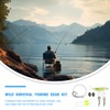 XBFOCNH Compact Fishing Set for Camper, Hiker, Hiking, Camping, Backpacking,
