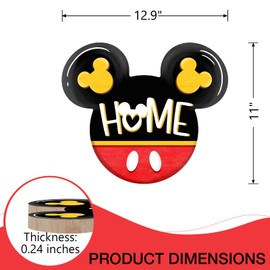 YMCAFZ Welcome Home Front Door Sign, Welcome Wood Door Hanger Outdoor Outside Porch Home Decor, Wooden Wreath Indoor Wall Hanging Decoration