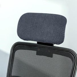 1 x Office Chair Cushion Cover Elastic Desk Chair Covers Chair Headrest Cover Waterproof Anti-fouling Dustproof Computer Chair Headrest Cover Protective Cover Chair Protector Dark Grey
