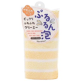 Nippon Kogyo Pururun Foam Body Towel, Yellow
