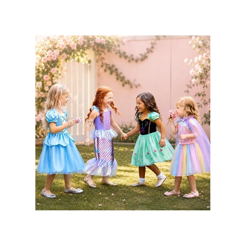 Meland Princess Dress Up Trunk for Girls 3-8, Toys Gift