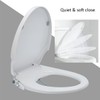 Non-Electric Bidet Toilet Seat, Round Fit with Quiet-Close Lid, Dual