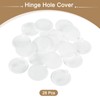 sourcing map Hinge Hole Covers, 28Pcs 38mm(1-1/2") ID - Plastic