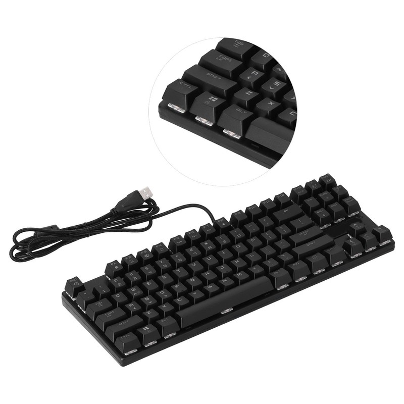 MAGIC REFINER Gaming Keyboard 87 Keys Portable Durable RGB Backlit