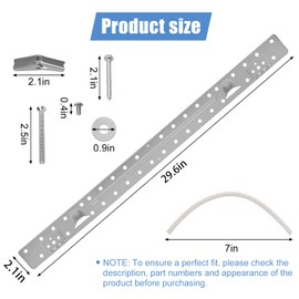 W11025649 AP6245752 Microwave Wall Mount Plate Kit for Whirlpool Kitchen-Aid Maytag Microwave Mounting Bracket W10440498 AP6245752 (with Hardware Screws Bolts)