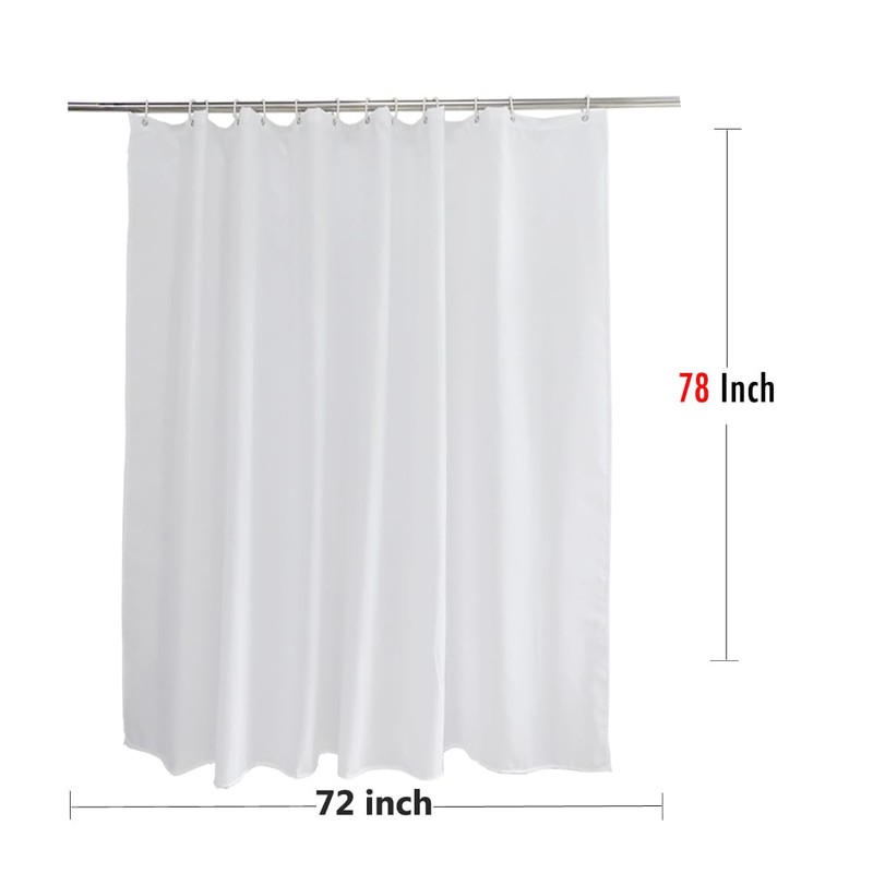 Vosign Shower Curtain Liner 72 X 78 Inch Eatra Long