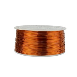TEMCo 25 AWG Copper Magnet Wire - 1 lb 995 ft 200°C Magnetic Coil Winding