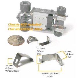 Life-Like 6pc 2004 Life-Like Slot Car T Style Chassis PICK UP SHOES 4938 Factory Parts 3pr