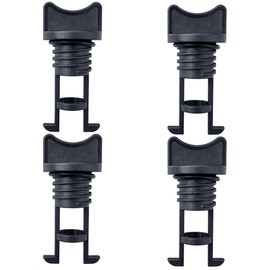 Zveniy 4 Pcs Nylon Kayak Drain Plug Kit Replacement Nylon Drain Plug Boat Drain Plugs Kit Thread Bung for Kayak Canoe Boat Dinghy