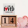 Ptikx Christian Desk Decor I Am Loved Bible Verses John