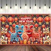 BlissYard Happy New Year Banner 71x43 Inch Chinese New Year