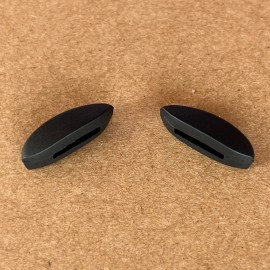 Eye4vox Regular / Thicker Size Replacement Nose Piece Pads for Oakley Clifden OO9440 - Black-Thicker Size-1 Pair
