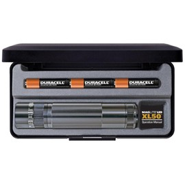 Maglite Flashlights 63052 XL-50 Series - LED Flashlight with Gray Anodized Aluminum Construction