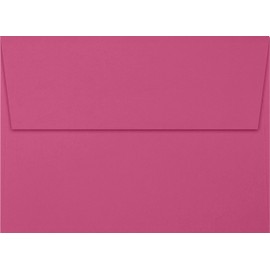 LUXPAPER A7 Invitation Envelopes for 5 x 7 Cards in 80 lb. Magenta, Printable Envelopes for Invitations, w/Peel and Press Seal, 250 Pack, Envelope Size 5 1/4 x 7 1/4 (Magenta)
