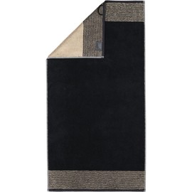 Cawö Home Hand Towels Luxury Home Two-Tone 590 Black - 93 Wash Mitt 16 x 22 cm