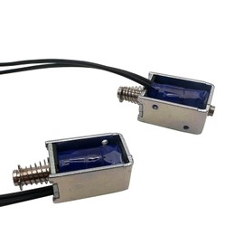2PCS Push Pull Solenoid DC24V 5mm Stroke Through-Hole Solenoid Magnet Electromagnet Mini Linear Actuator DS-P0420S-05