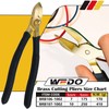 WEDO Brass Diagonal Cutting Pliers 10", Side Cutter with Non-Slip