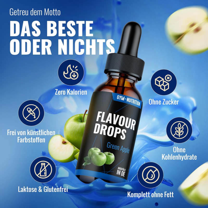 Flavour Drops 50 ml with Green Apple Flavour