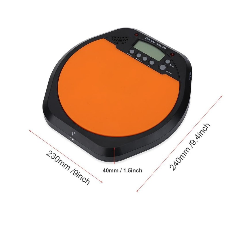 Alomejor Electronic Drum Pad Digital Exercise Metronome Drum Machine with