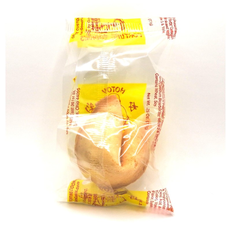 Hotoy Premium Bulk Fortune Cookies (60) Individually Wrapped, Fresh Cookies,
