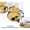 2 Tier Jewelry Tray Elegant Simple Sturdy Stable Metal Multi