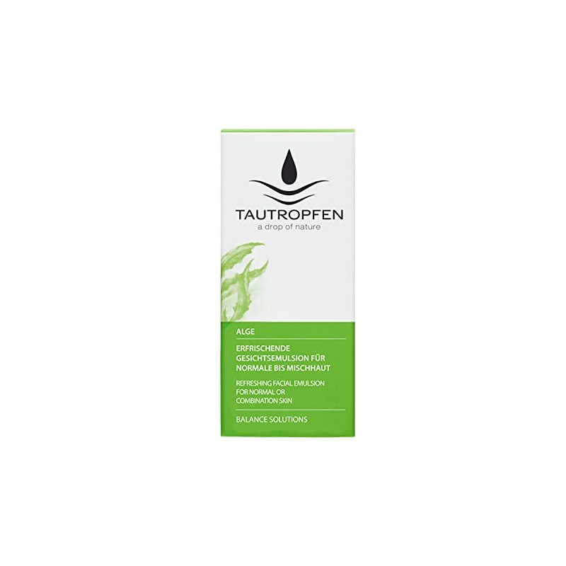 Tautropfen Algae Balance Refreshing Facial Emulsion Solutions for Normal/Combination Skin,