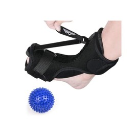 lrgnixs Plantar fasciitis night splint, heel spur bandage with massage ball, heel spur foot bandage for foot pain, plantar fasciitis bandageS for support with flat feet, heels, ankles